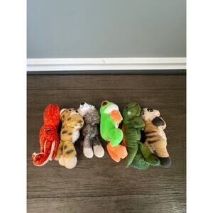 Wild Republic Kids Animal Arm‎ Huggers lush Lot of 6